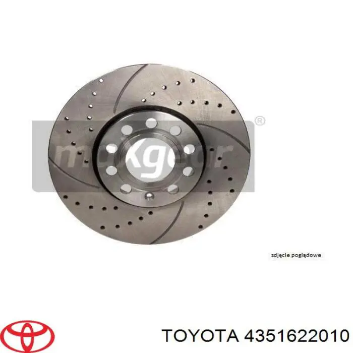 Передний тормозной диск Toyota 4351622010
