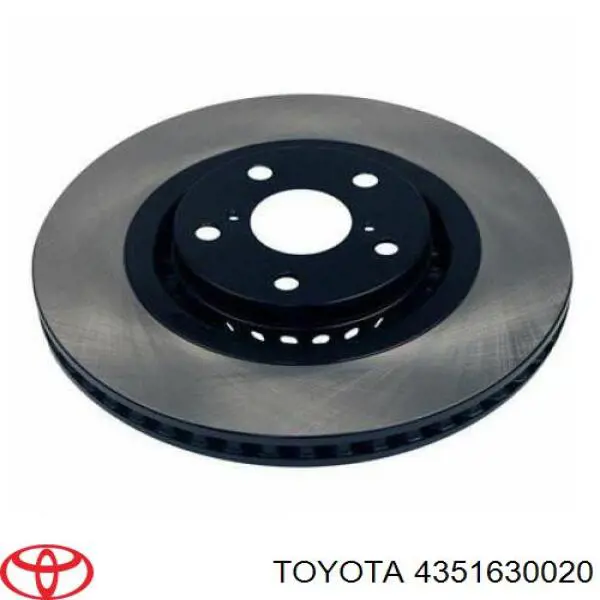 4351630020 Toyota disco do freio dianteiro