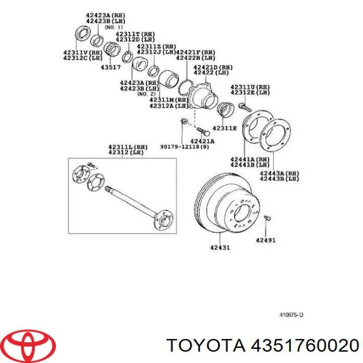 4351760020 Toyota кольцо абс (abs)
