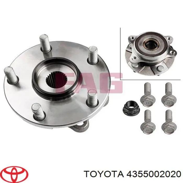 Передняя ступица 4355002020 Toyota