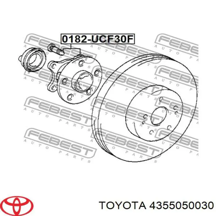 Ступица передняя 4355050030 Toyota