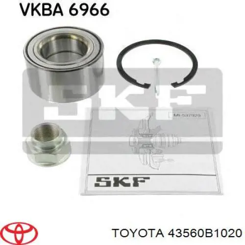 Подшипник ступицы 43560B1020 Toyota