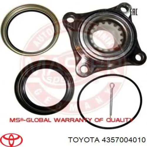 Подшипник ступицы 4357004010 Toyota