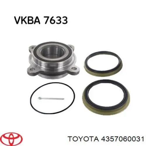 Купить 4357060031 Toyota Подшипник передней ступицы