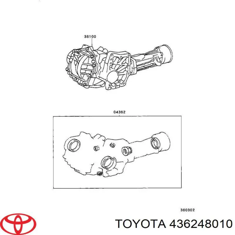 Купить 436248010 Toyota Ремкомплект раздаточной коробки