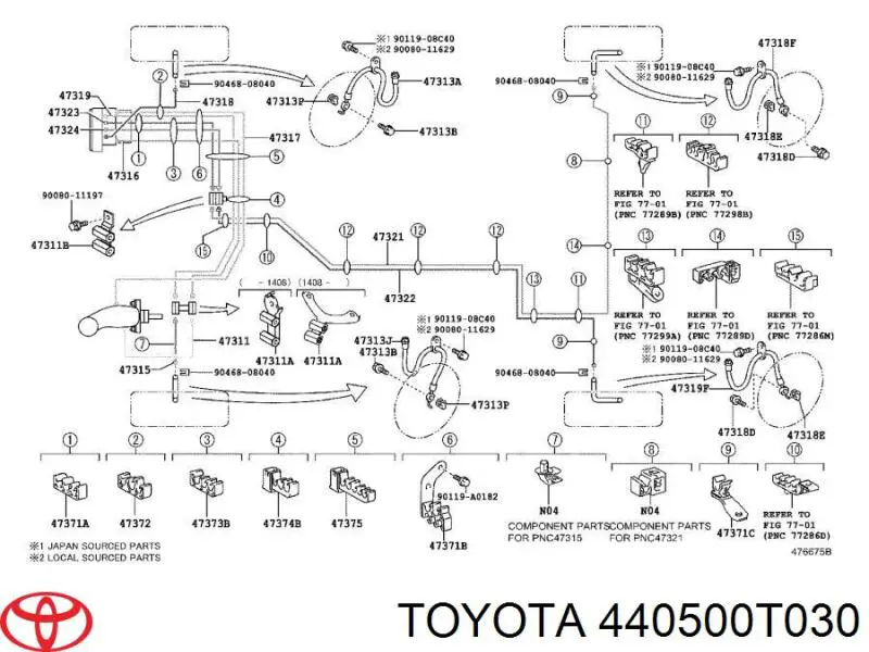 440500T030 Toyota 