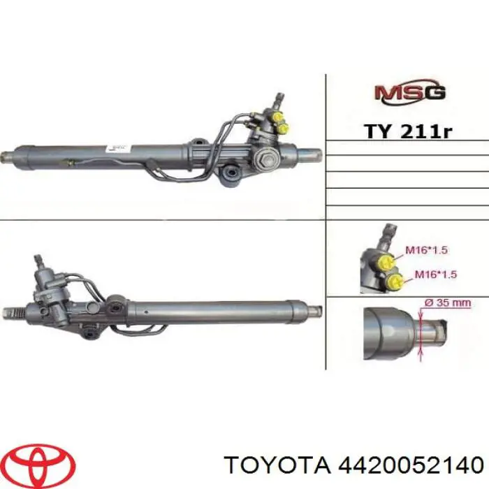 Рулевая рейка 4425052110 REMA-PARTS