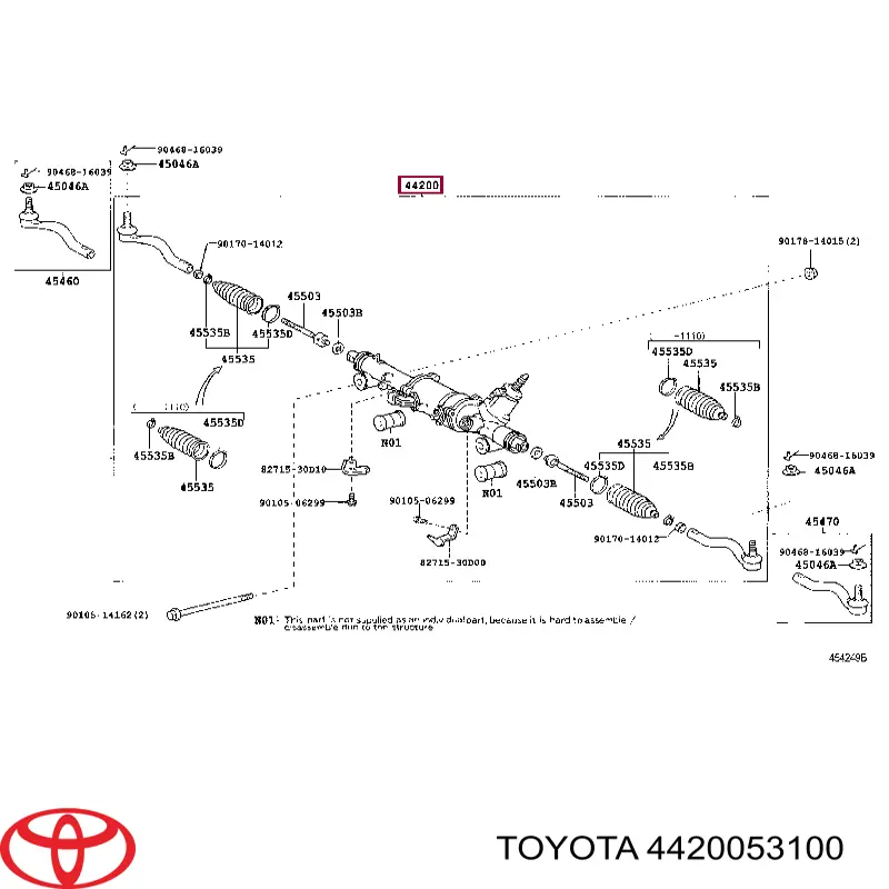 Купить LE9103R AGR Рулевая рейка