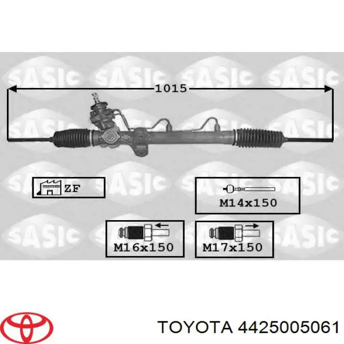 4425005061 Toyota рулевая рейка