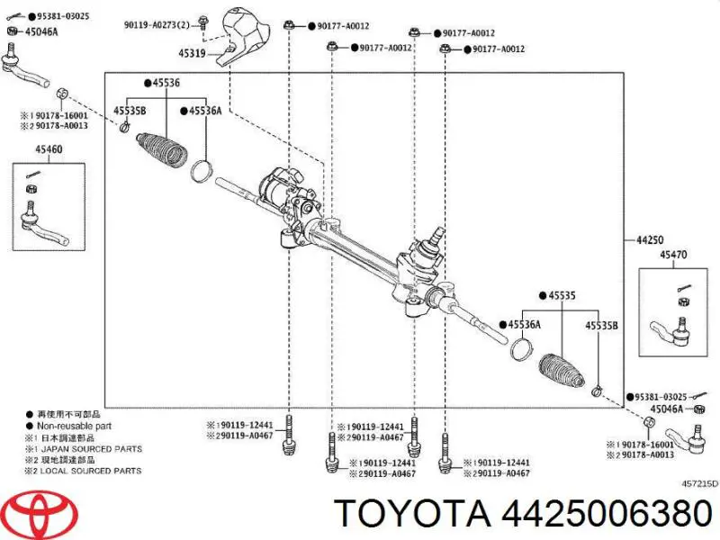 4425006380 Toyota 