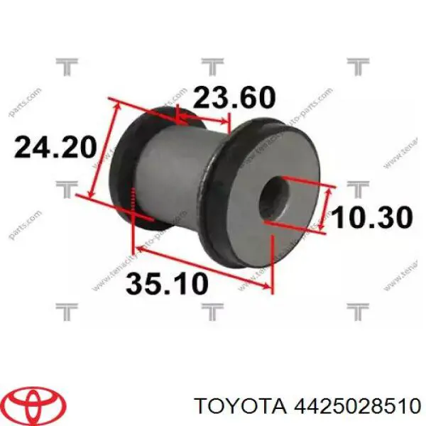 4425028510 Toyota сайлентблок крепления рулевой рейки