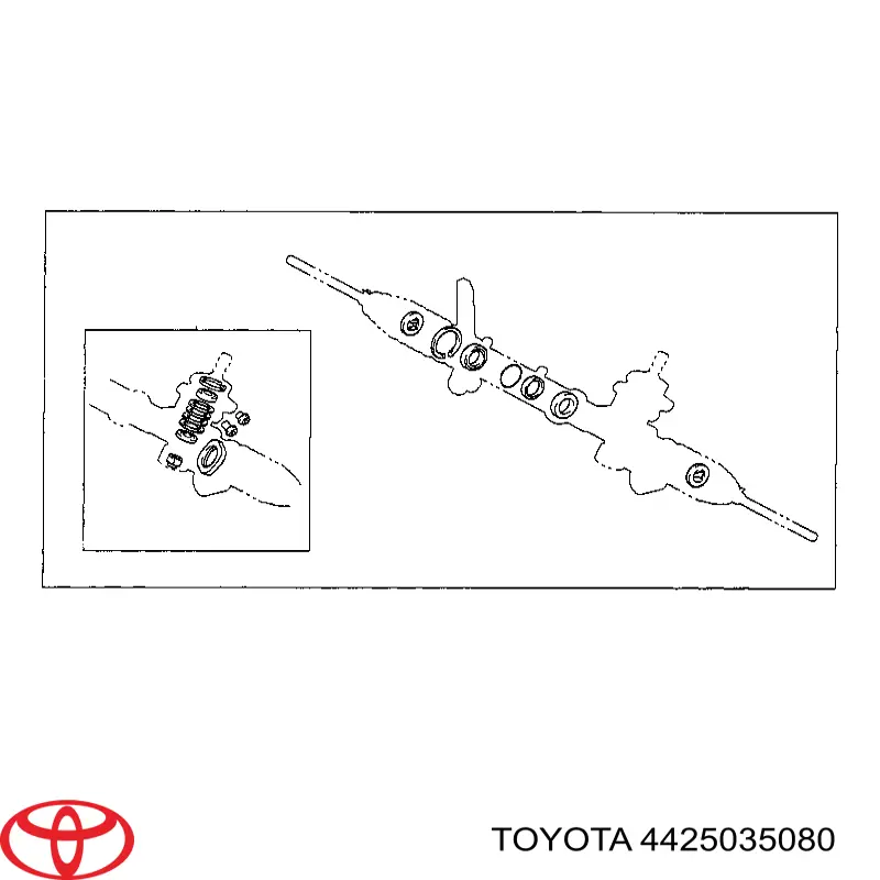 Реечный рулевой механизм Toyota 4425035080 цена, от 337.47 USD