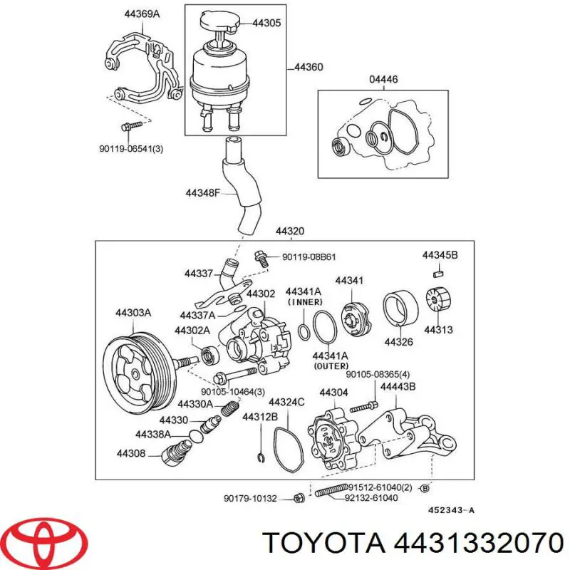 4431332070 Toyota 