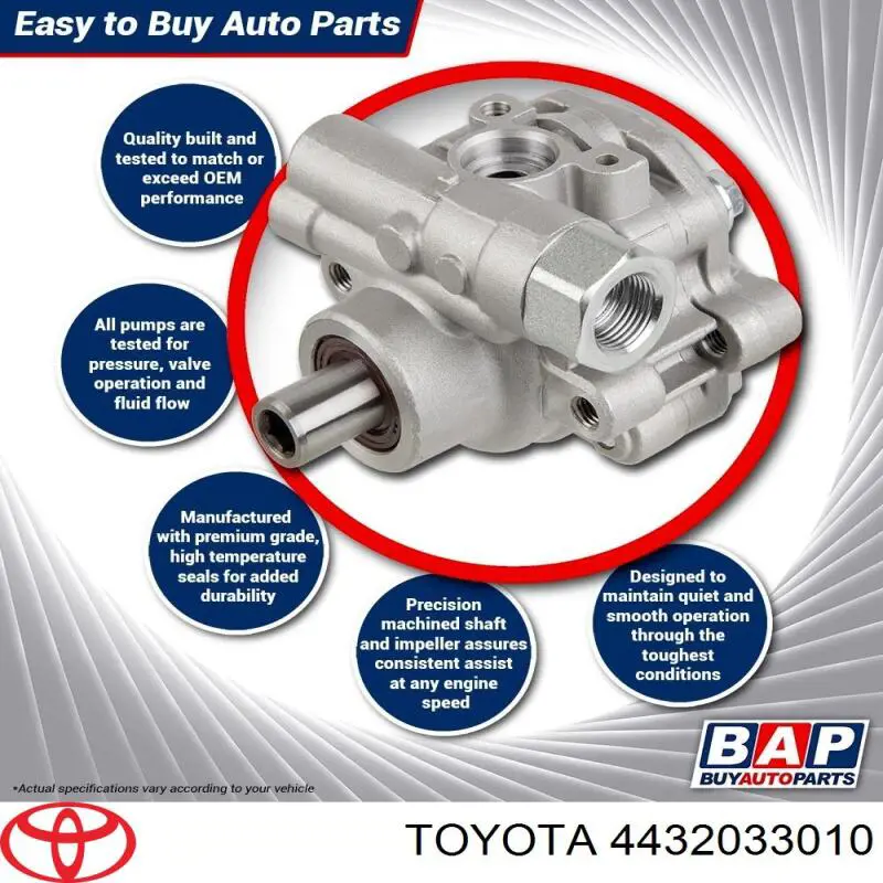 Купить 4432033010 Toyota Насос рулевого управления