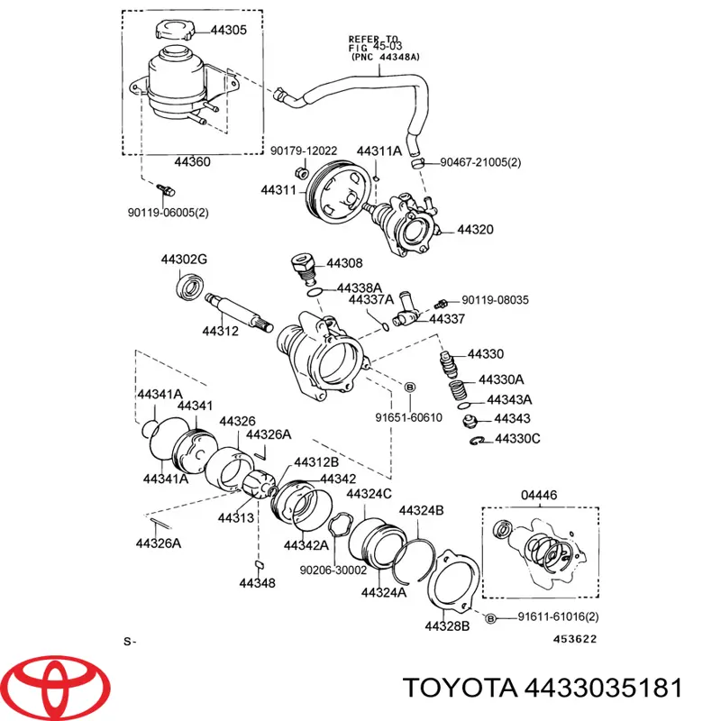  Toyota 4433035181 цена, от 358.03 USD