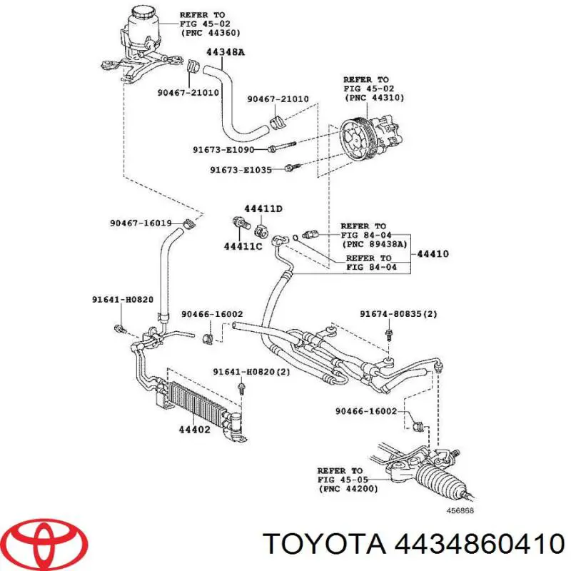  Toyota 4434860410 цена, от 25.34 USD