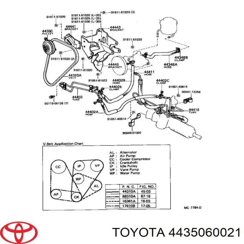 Купить 4435060021 Toyota Натяжной ролик