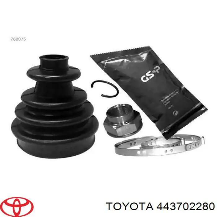 Пыльник шарнира угловых скоростей внутренний передний Toyota 0443702280 цена, от 13.28 USD