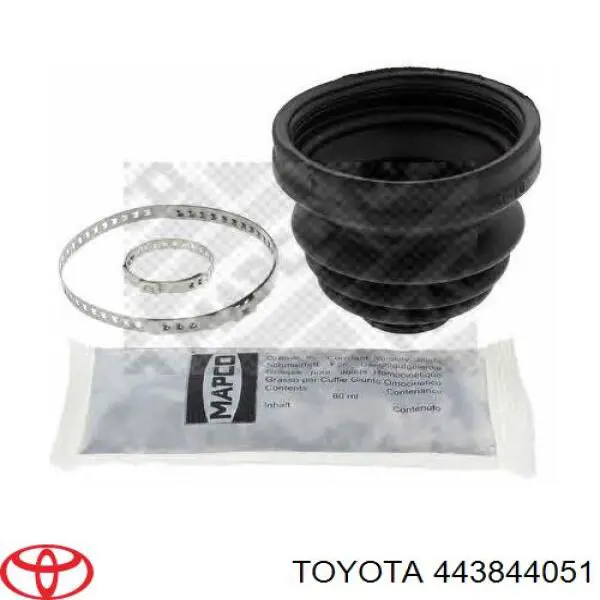 Пыльники ШРУСов передней полуоси, комплект Toyota 0443844050