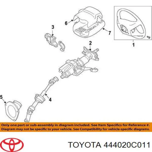 Купить 444020C011 Toyota Радиатор ГУР