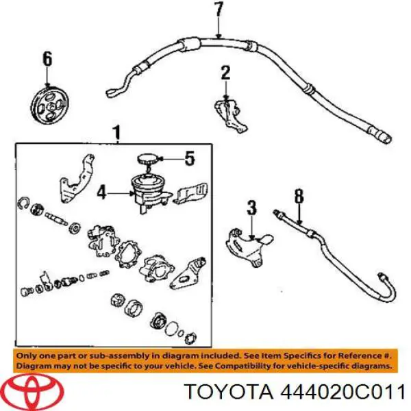 Радиатор гидроусилителя Toyota 444020C011 цена, от 316.73 USD