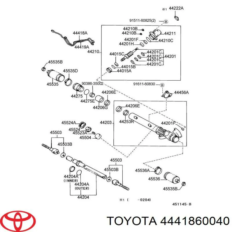 4441860040 Toyota 