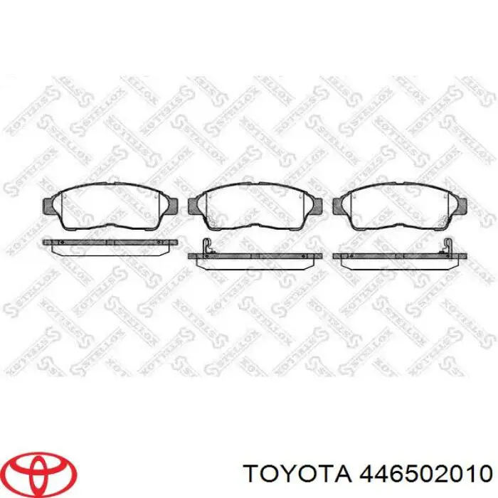 Передние тормозные колодки 446502010 Toyota