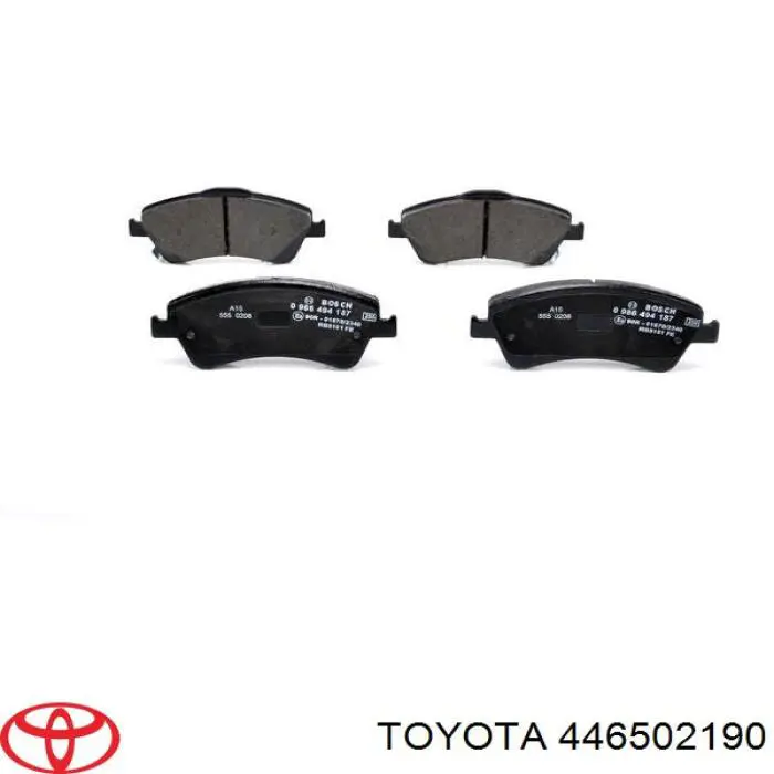 446502190 Toyota колодки тормозные передние дисковые
