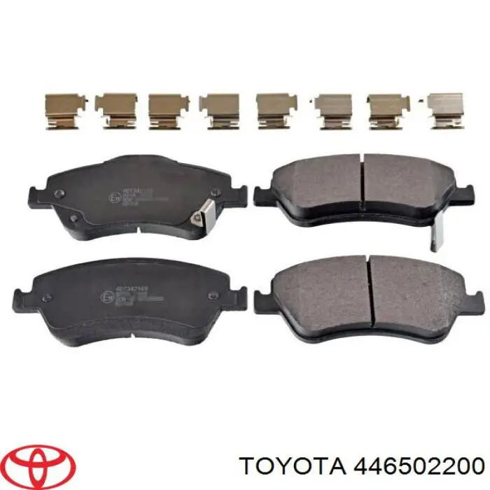446502200 Toyota колодки тормозные передние дисковые