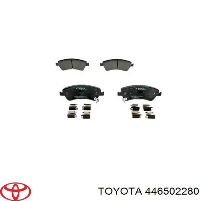 446502280 Toyota колодки тормозные передние дисковые