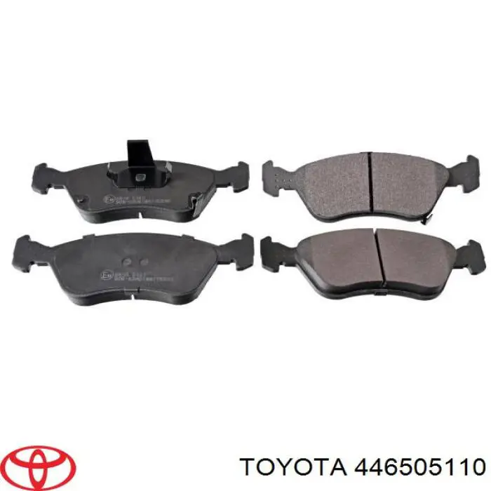 446505110 Toyota колодки тормозные передние дисковые