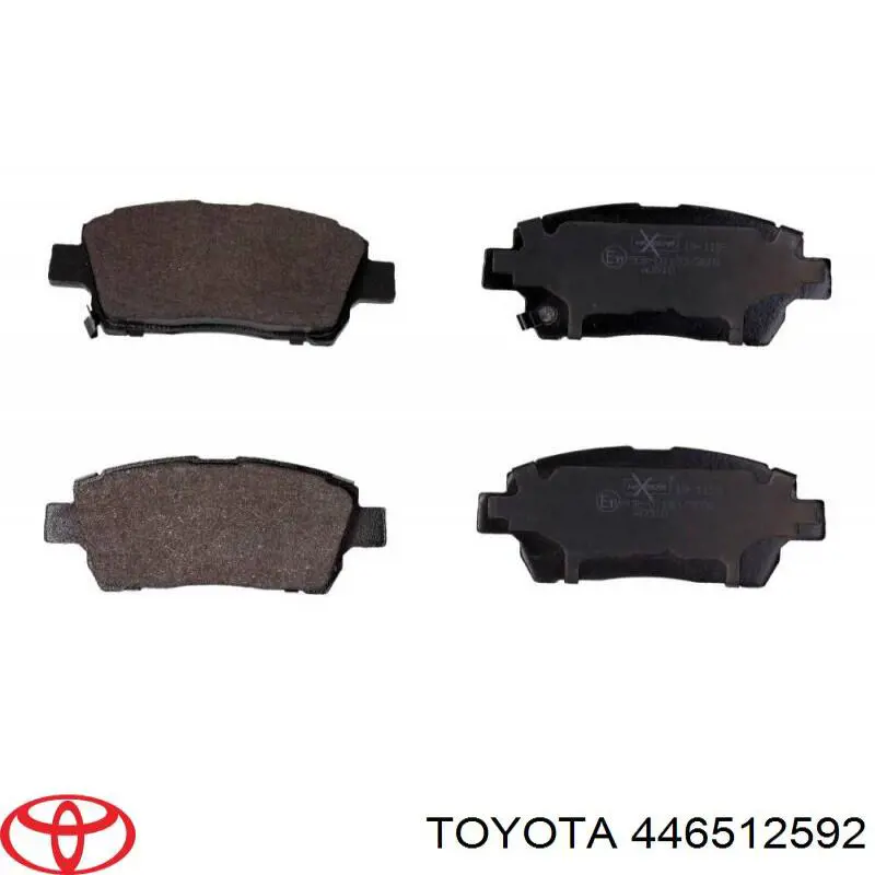 Передние тормозные колодки 446512592 Toyota