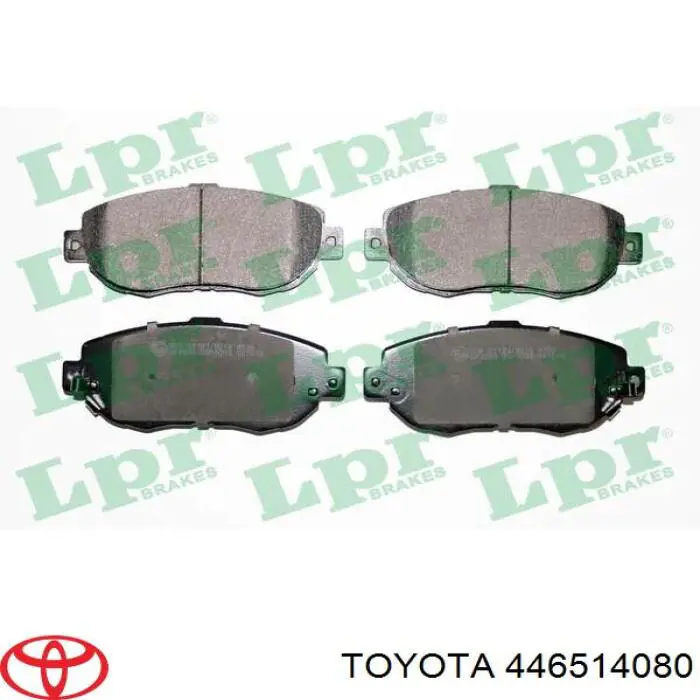 Передние тормозные колодки 446514080 Toyota