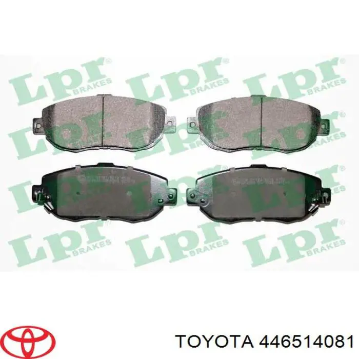 Передние тормозные колодки 446514081 Toyota