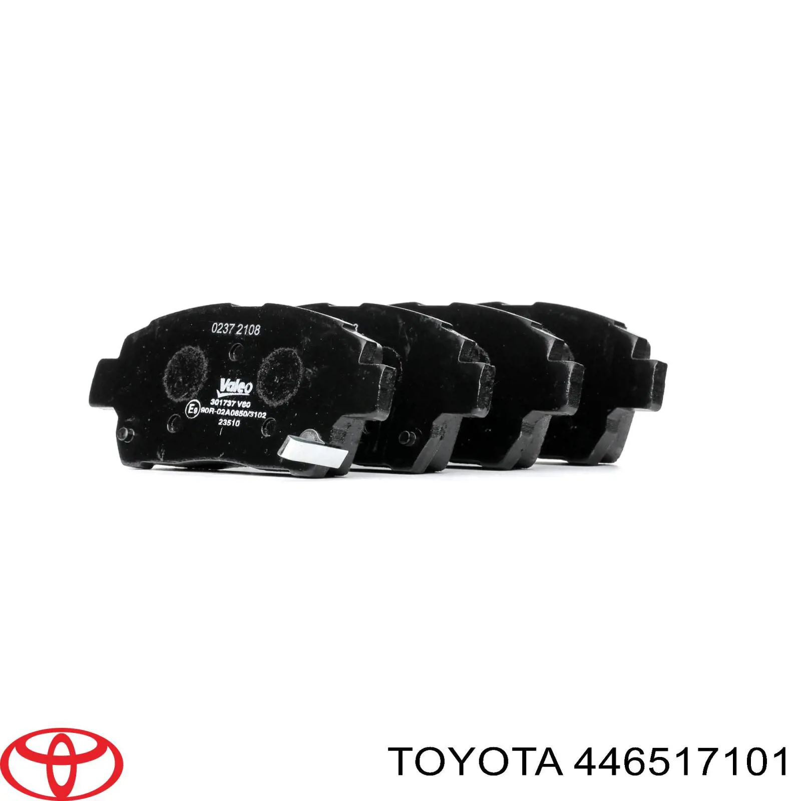 Передние тормозные колодки 446517101 Toyota