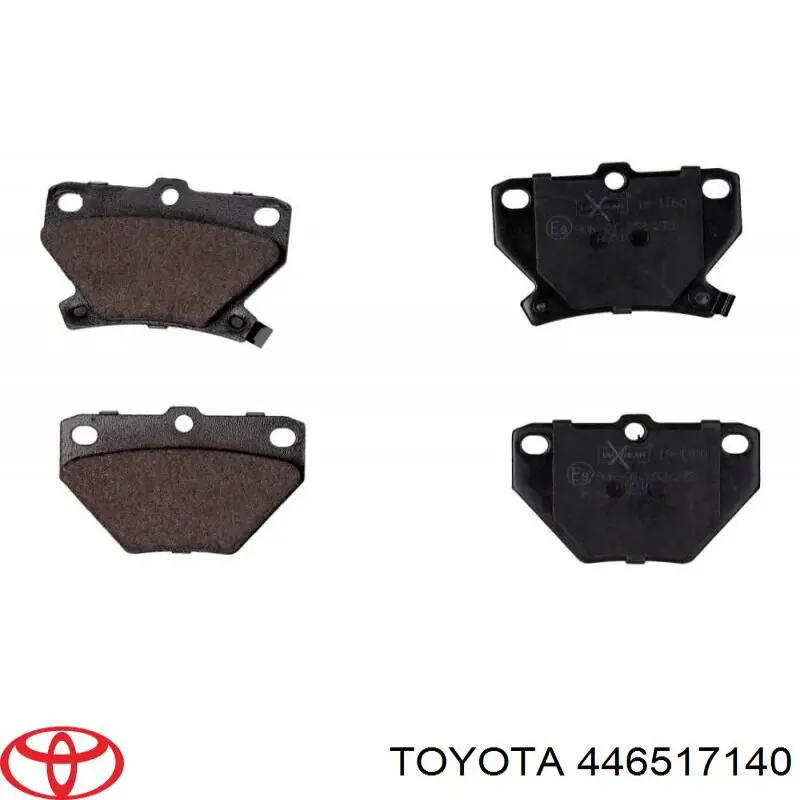 Передние тормозные колодки 446517140 Toyota