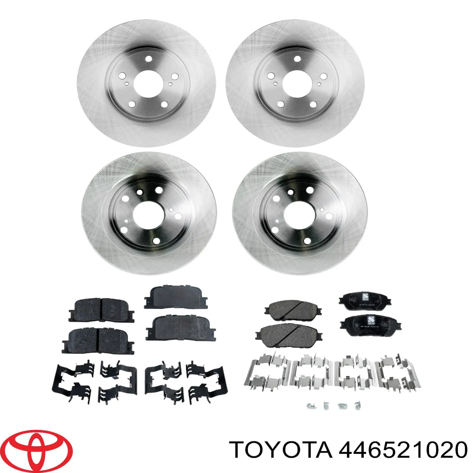 Передние тормозные колодки 446521020 Toyota