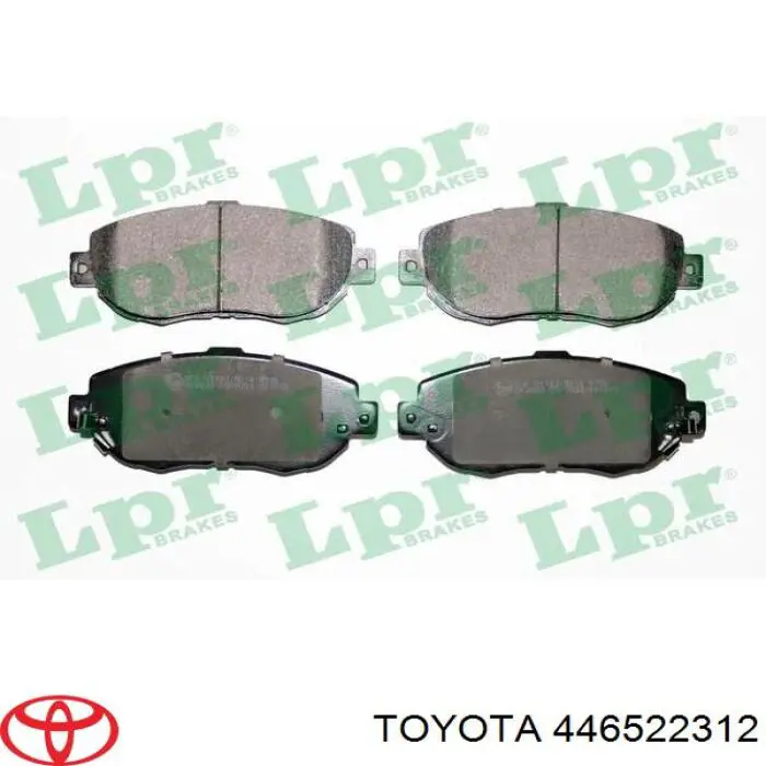 Передние тормозные колодки 446522312 Toyota