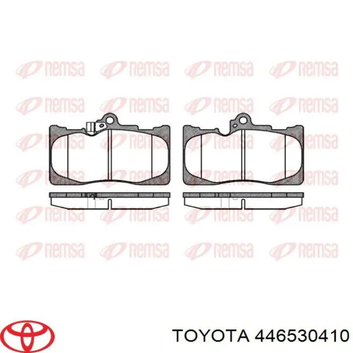 Передние тормозные колодки 446530410 Toyota