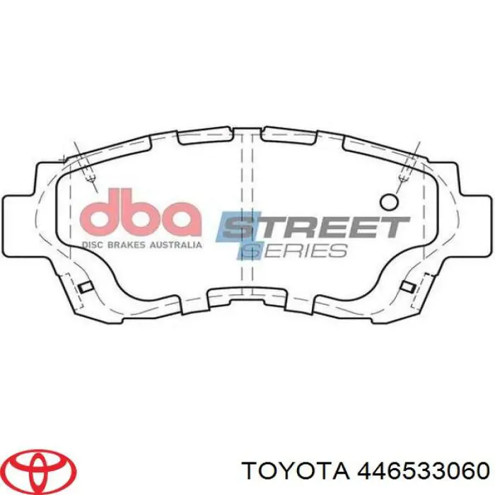 Передние тормозные колодки 446533060 Toyota