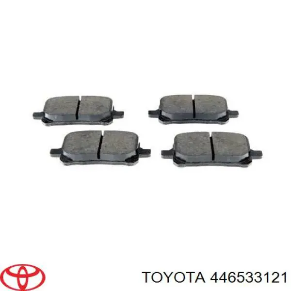 446533121 Toyota колодки тормозные передние дисковые