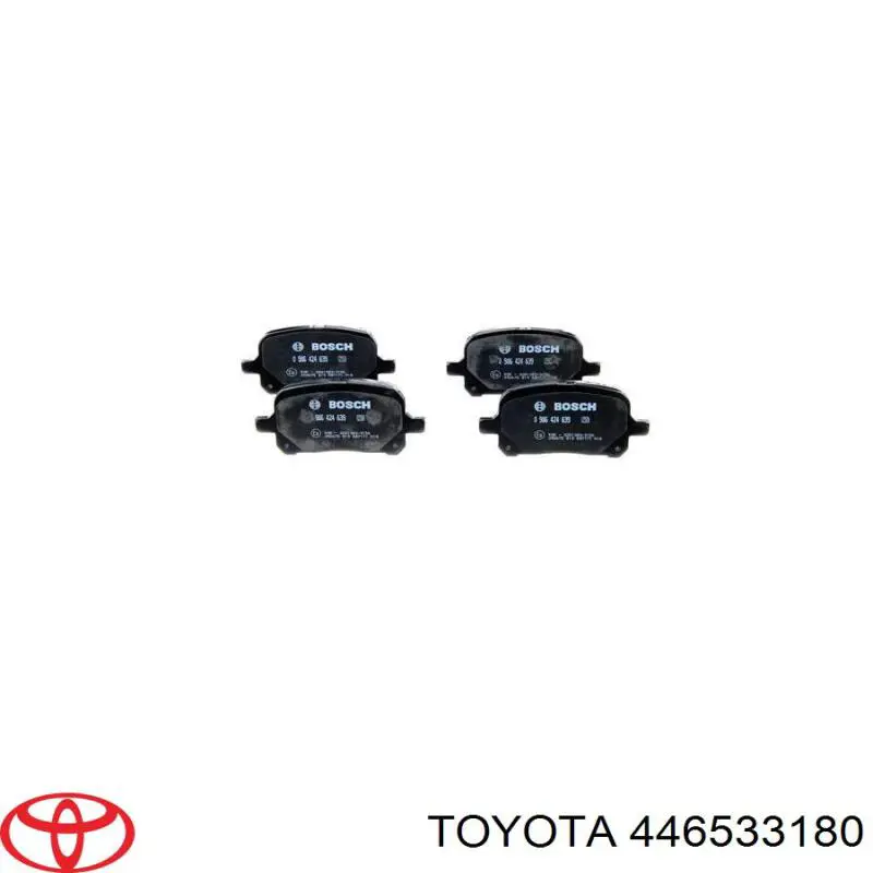 Передние тормозные колодки 446533180 Toyota