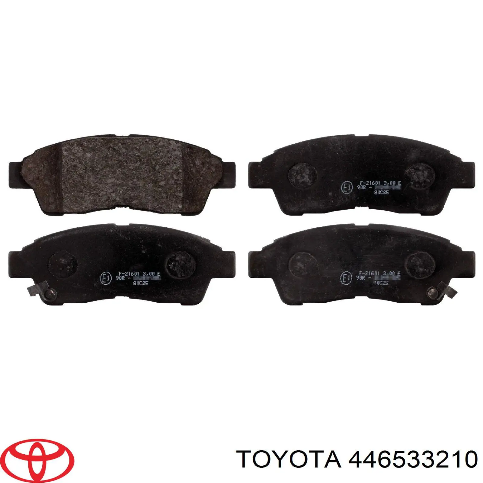 Передние тормозные колодки 446533210 Toyota