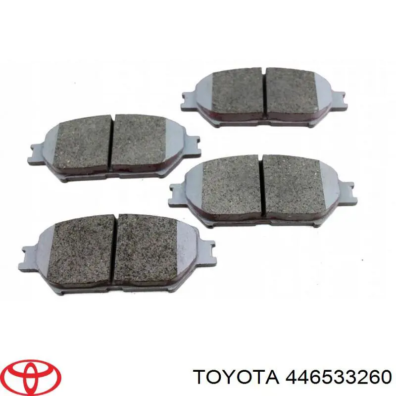 Передние тормозные колодки 446533260 Toyota