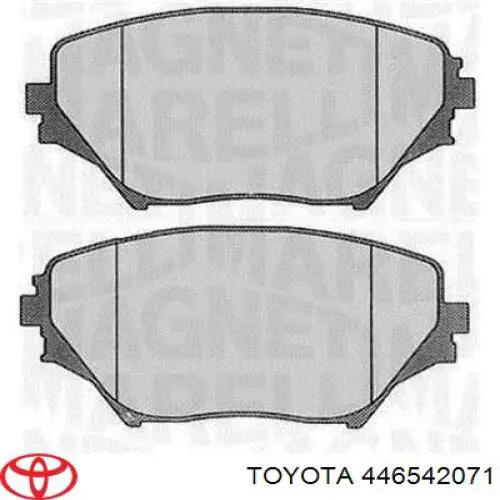 Передние тормозные колодки 446542071 Toyota