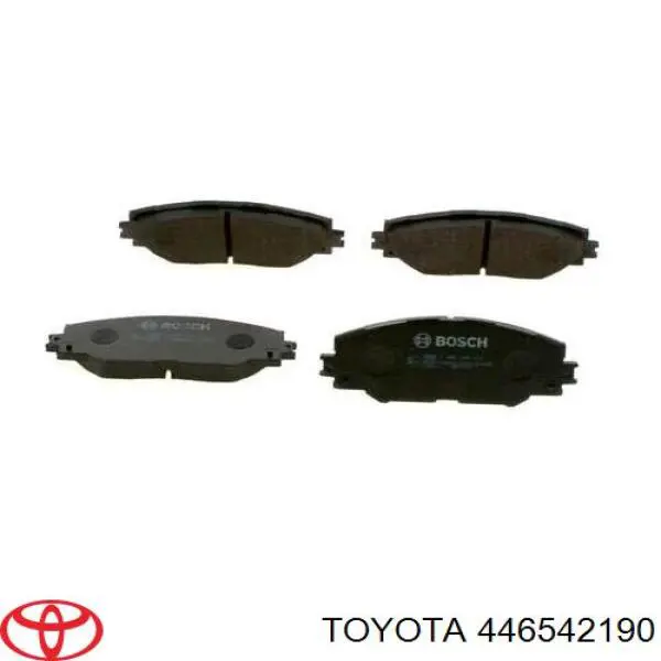 446542190 Toyota колодки тормозные передние дисковые