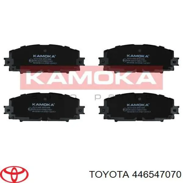 Передние тормозные колодки 446547070 Toyota