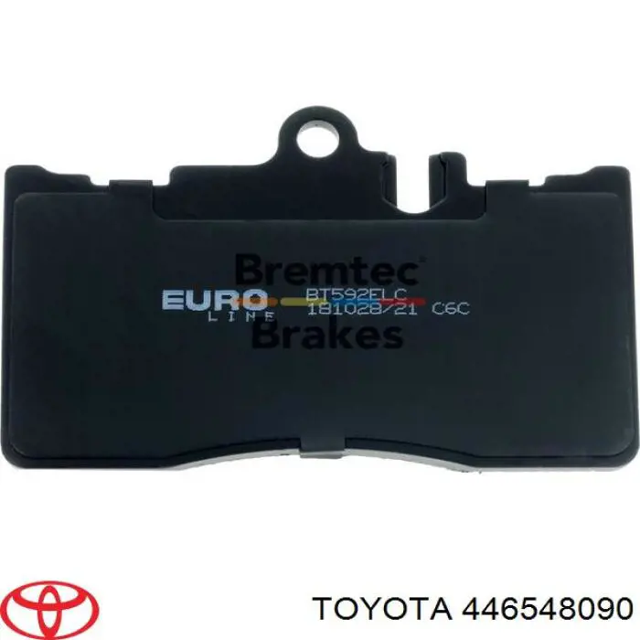 Передние тормозные колодки 446548090 Toyota