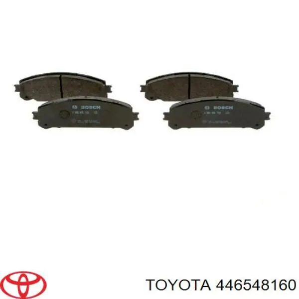 446548160 Toyota колодки тормозные передние дисковые