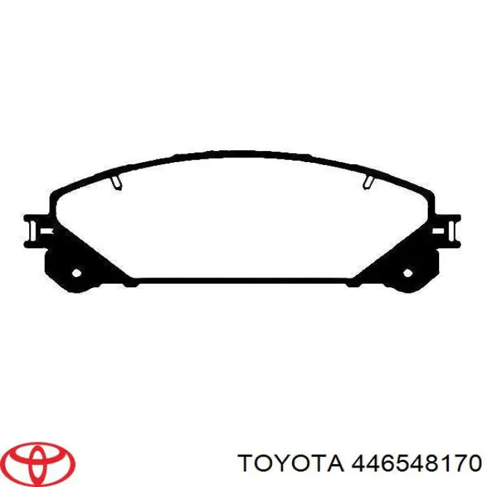 446548170 Toyota колодки тормозные передние дисковые